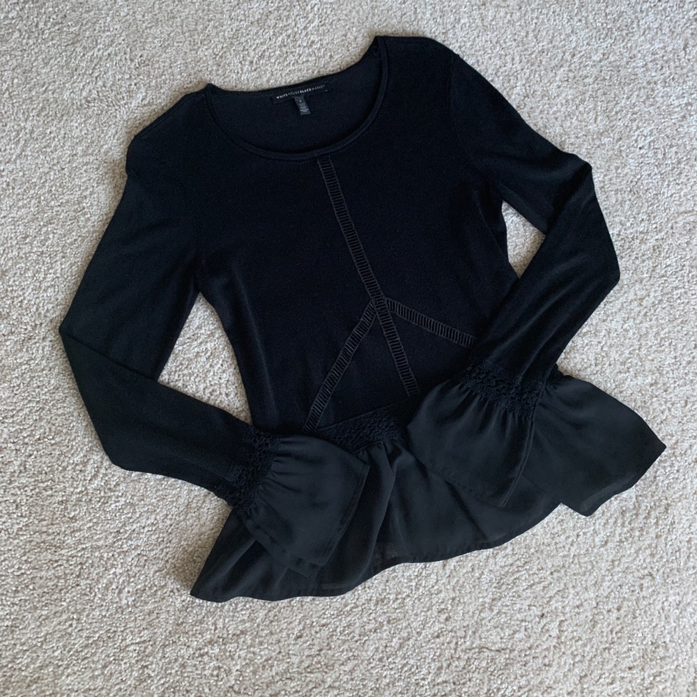 WHBM Knit Peplum top